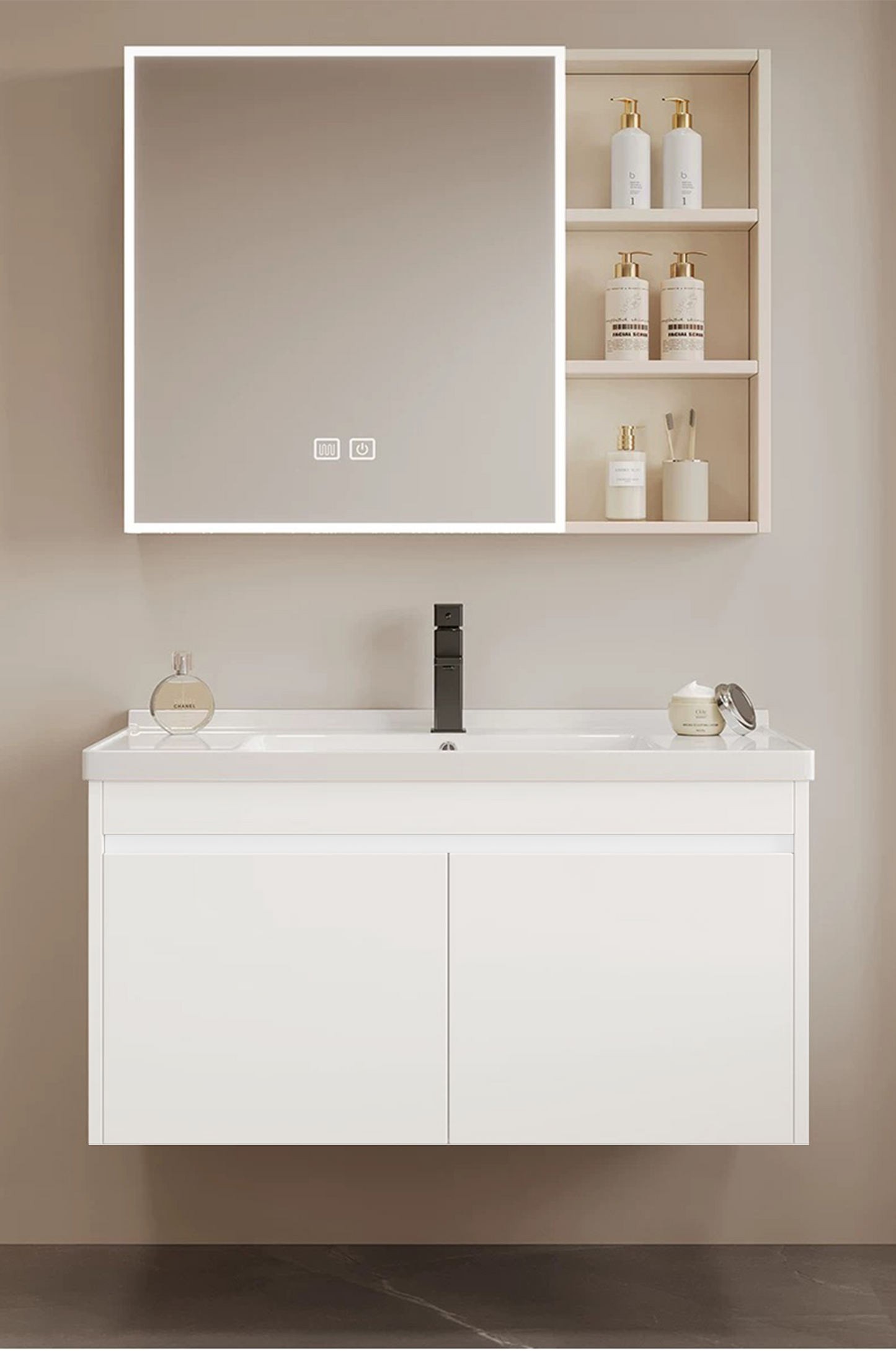 750mm Single Sink Bathroom Vanities (Exclude Mirror Cabinet)