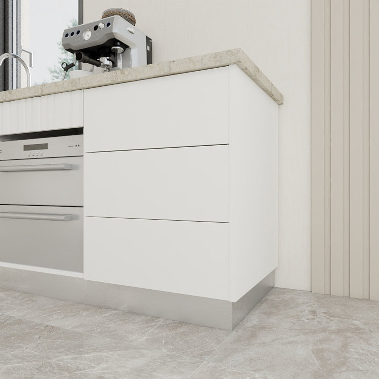 Hardis 600mm White 3 Drawer Panels (Multi-Colour)