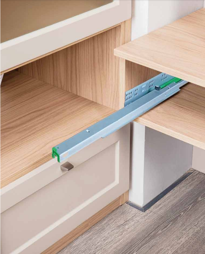 500mm Drawer Base Cabinet Slides - 2pk